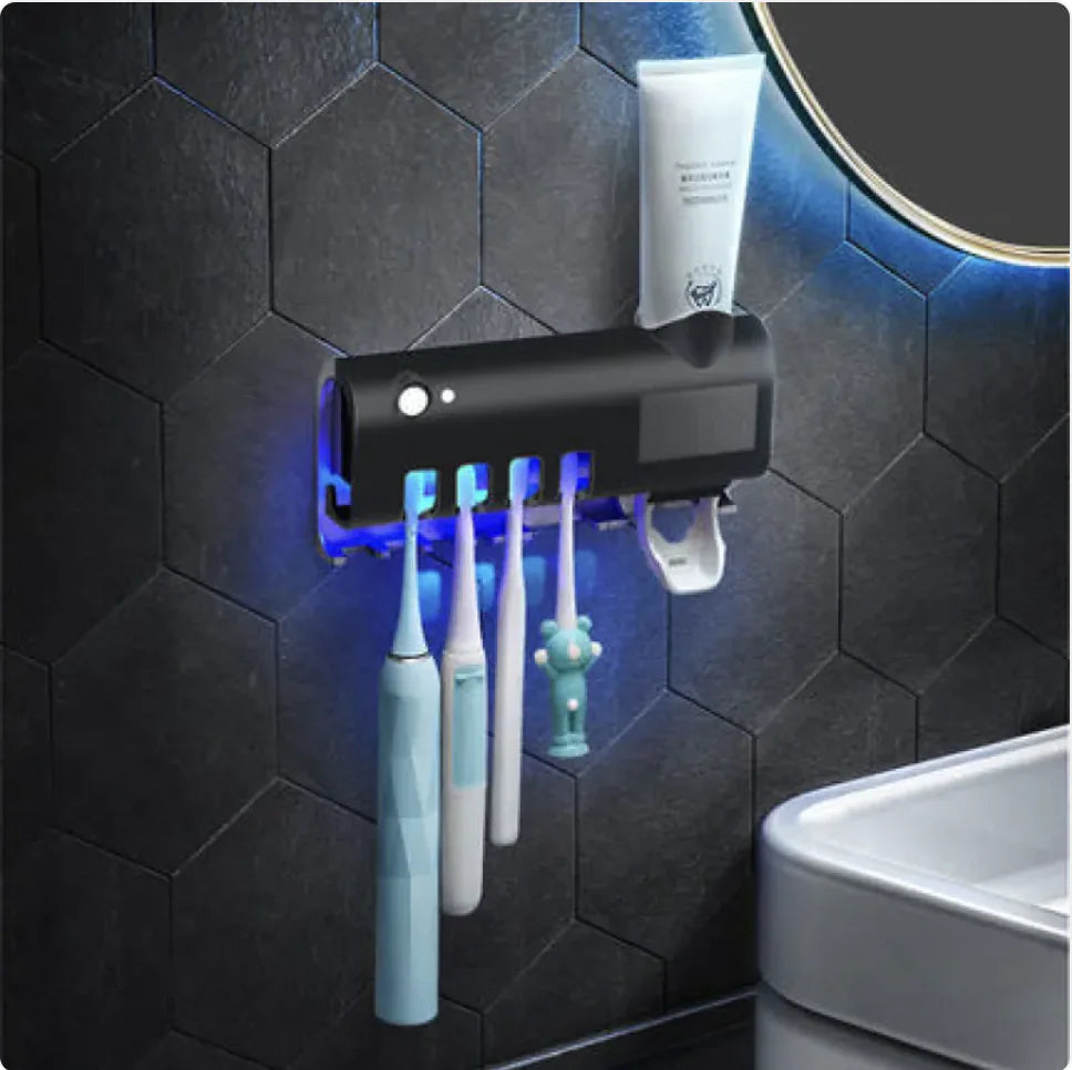 UV Toothbrush Sterilizer & Wall Mount Holder