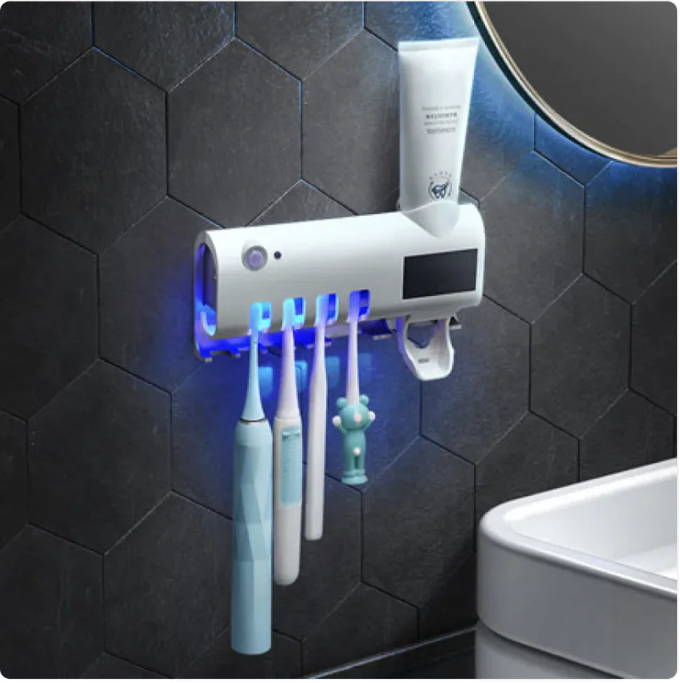 UV Toothbrush Sterilizer & Wall Mount Holder