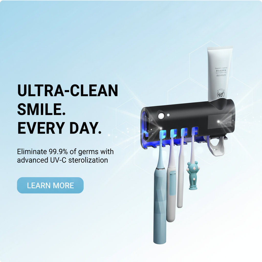 Smart Toothbrush Sterilizer Homepage Hero Banner