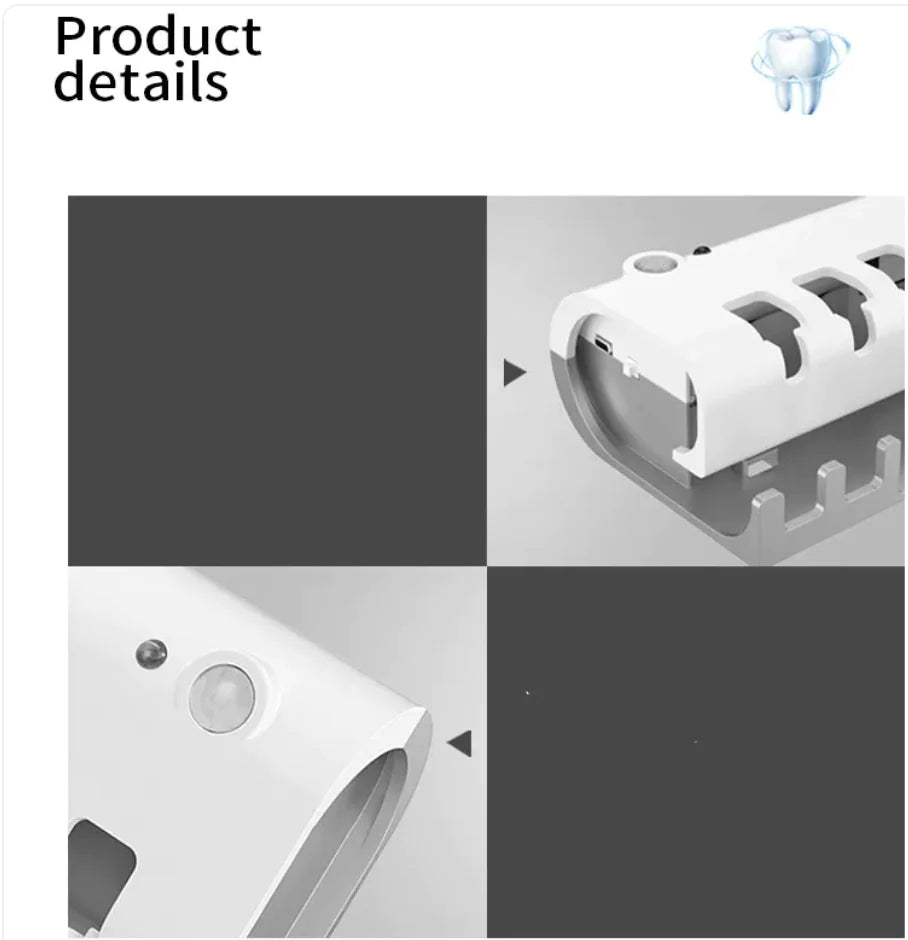 UV Toothbrush Sterilizer & Wall Mount Holder